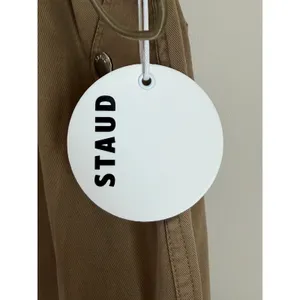 STAUD Cargo Skirt Womens XL NEW Tan Cotton Midi Drawstring Toggle Utility‎ Skirt thumbnail 10