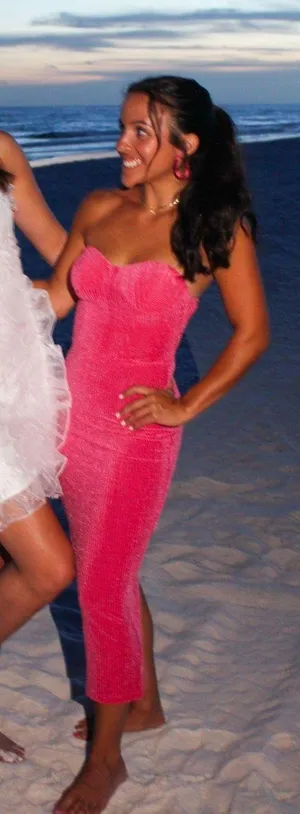 SheIn Pink velvet maxi dress thumbnail 1