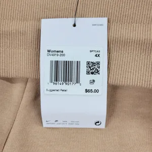 Nike Womens Sweatpants Size 4X Tan Phoenix Fleece Oversized Fit High Rise NEW thumbnail 2