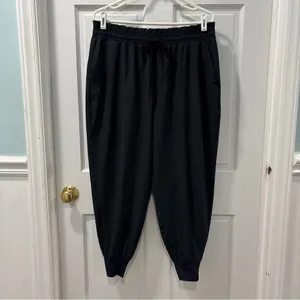 Abercrombie & Fitch Women’s Traveler Joggers Size XL Black Elastic Waist EUC thumbnail 5