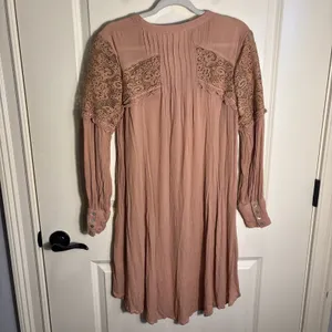 Easel Women Size Large Boho Peasant Blouse Top Lace Crochet Shirt‎ Festival thumbnail 6
