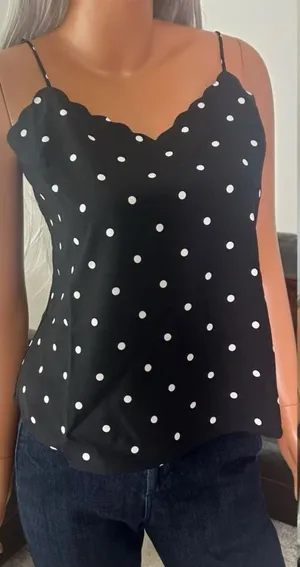 NWT J. Crew Women’s Size 6‎ Polka Dot Cami Top Romantic Feminine French Classic thumbnail 1