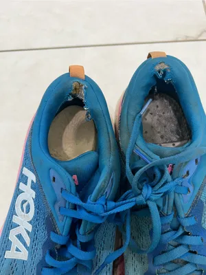 Hoka One Blue / Pink Bondi 8 Running Sneakers Size 8.5 Wide thumbnail 3
