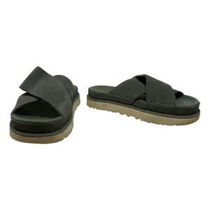 UGG‎ Goldenstar Cross Slide Sandal Olive Green Suede Size US 9.5 thumbnail 5