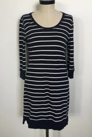 C&C California stripe sweatshirt dress thumbnail 1