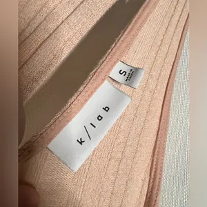 K/Lab Pink Ribbed Overall Style Dress Small thumbnail 3