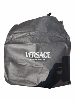 Versace Fragrances Large Tote Bag | Black & Turquoise with Dustbag NWOT thumbnail 9