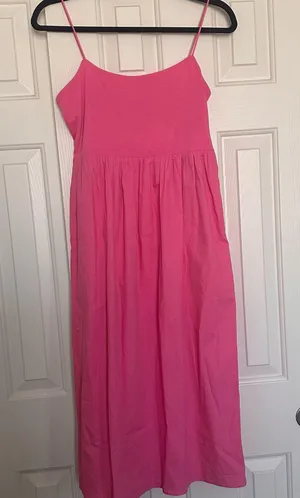 Forever 21 Pink Midi Sleeveless Dress, size S thumbnail 1