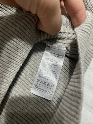 Edikted Ribbed Hooded Sweater in Taupe Neutral thumbnail 3
