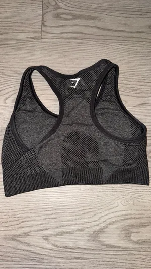 Grey Gymshark Sports Bra Vital Seamless thumbnail 3