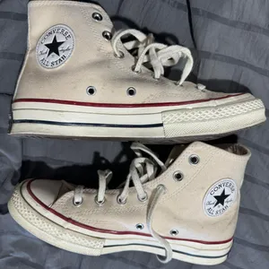 Converse Cream Colored Chuck Taylor Sneakers thumbnail 2