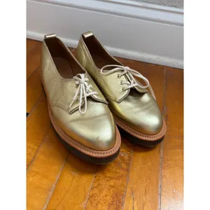 Dr. Martens Gold Leaf 3-Eyelet Oxford Shoes Made in England US 9L UK 7 thumbnail 3