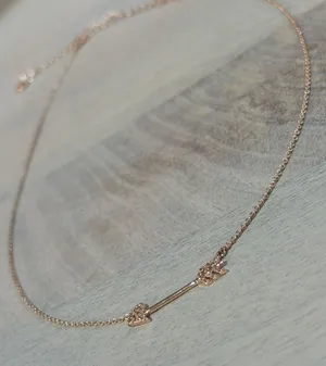 Rose Gold Arrow Diamond Necklace thumbnail 1
