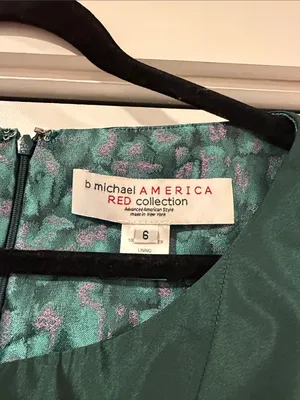 B. Michael America Collection Green Sleeveless Fit-and-Flare Midi Dress‎ 6 thumbnail 3