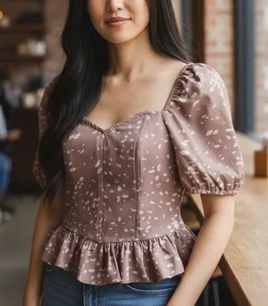 Milk & Honey Top XL Polka Dots‎ thumbnail 1