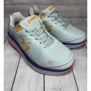 G Defy Gravity Defyer Women's 9.5 Mighty Walk Shoes Mint/Purple thumbnail 4