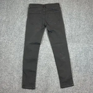 Free People Jeans Womens Sz 25 black Mid‎ Rise Straight Leg thumbnail 2