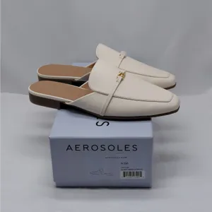 Aerosoles Womens Loafer Mules Size 9.5M Ivory Leather Quiet Luxury Comfort Shoes thumbnail 13