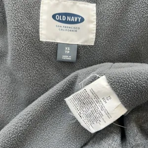 Old Navy Fleece Lined Puffer Vest Womens XS Gray Full Zip Up Insulated Winter thumbnail 3
