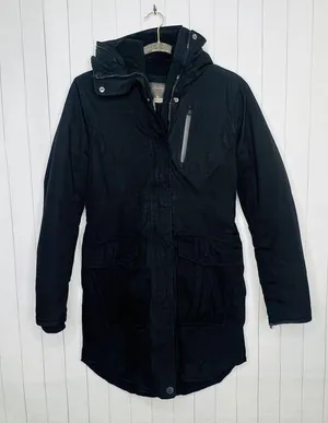 Iceland Black Parka Winter Coat Jacket Small Snow Ski thumbnail 2