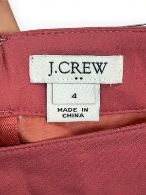 J.Crew Women’s Size 4 Rose Pink Wrap Tulip Pencil Skirt Side Bow Lined thumbnail 10