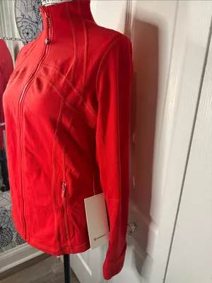 lululemon athletica Define Jacket *Luon in True Red (TUED) thumbnail 4