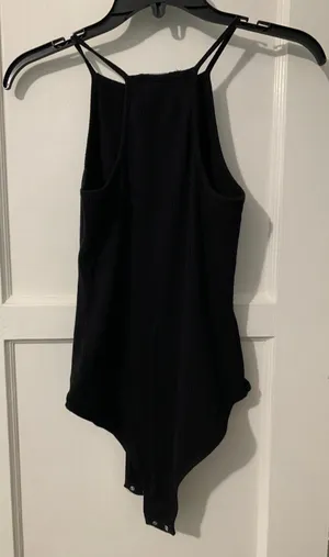 Black Tank Bodysuit Size M thumbnail 2