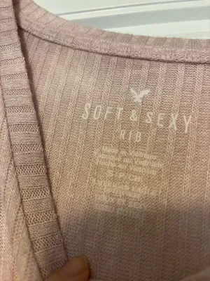 American Eagle Outfitters Soft & Sexy Ribbed Top in Pink thumbnail 2