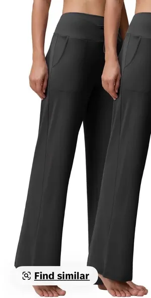 Showitty Set/3 Wide Leg Lounge Pants High Waisted‎ Drawstring Yoga Trousers XL thumbnail 1