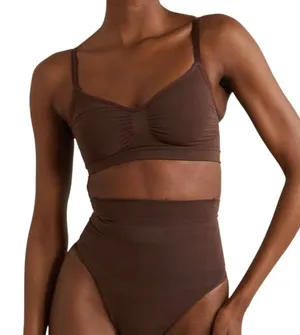 SKIMS Bra Seamless Sculpting Cocoa Brown Size Small Bralette Shapewear Intimates thumbnail 1