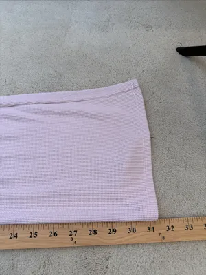 Gilly Hicks Mid Rise Flare Cozy Pink Waffle Lounge Pants Size Medium thumbnail 9