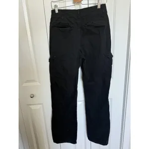 Zara Womens Size 4 Black Straight Leg Cargo Pants thumbnail 6