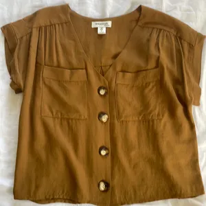 Brown dress shirt thumbnail 1