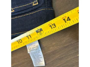 Levi’s 725 High Rise Bootcut Flared Preppy Jeans Size 26 Dark Wash Denim thumbnail 5