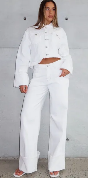 White Fox Denim white pants thumbnail 1