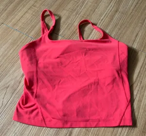 Lululemon Strappy Nulu Shelf Tank Top Love Red thumbnail 1