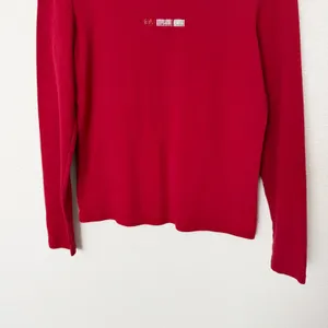 [Vintage] 90s Gap Red Stretch Cotton Long Sleeve T-Shirt Rhinestones Sz Medium M thumbnail 4