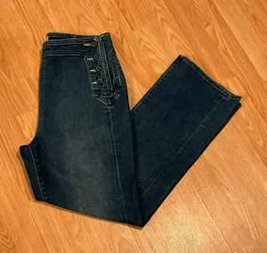 Mother Sailor Tripper High Rise Bootcut Cropped Flare Jeans 30 thumbnail 2