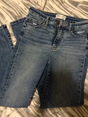 Comfy & stretchy BKE high rise blue jeans #denim #highwaist thumbnail 1