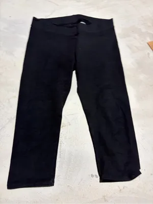 Pact Black Stretch capri Leggings large organic cotton thumbnail 1