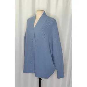 Revolve WEWOREWHAT Oversized‎ Cardigan Sweater Chunky Knit Storm One Size thumbnail 6