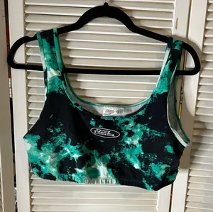 No Fear LG Green Cotton Sports Bra Bandeau thumbnail 1