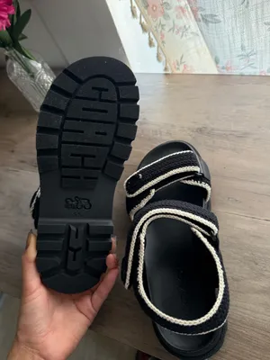 NWOT Coach Brynn Sandals in Black Crotchet Size 5.5 thumbnail 5