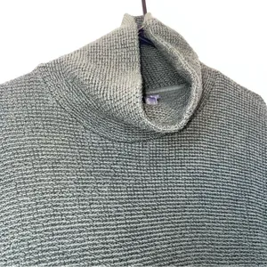 Sweaty Betty Green Turtleneck Knit Sweater with Kangaroo Pocket thumbnail 5