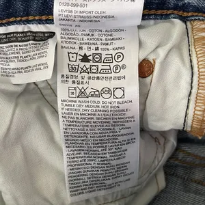 Levi’s 501 SZ W27 L27 Patchwork Jeans Ragged Lands Button-Fly Distressed Frayed thumbnail 10