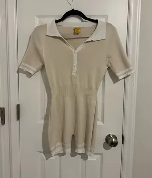 Vintage Daisy Collared Button Down Romper thumbnail 1
