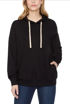 Buffalo David Bitton Black Super Soft Pullover Hoodie Sweatshirt Small thumbnail 1