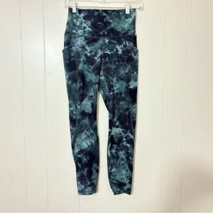 Lululemon Align HR Pant 25” Diamond Dye Silver Blue Tie Water Size 6 thumbnail 3