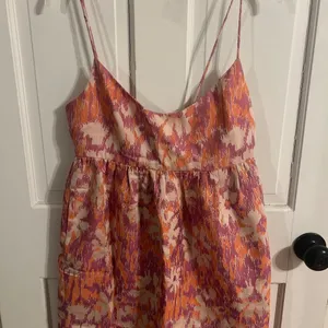 Anthropologie Pink Floral Mini Dress thumbnail 8