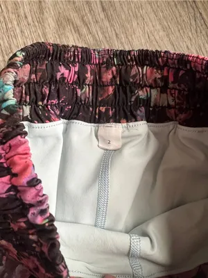 Lululemon Women's Pink Floral Athletic Skort thumbnail 5
